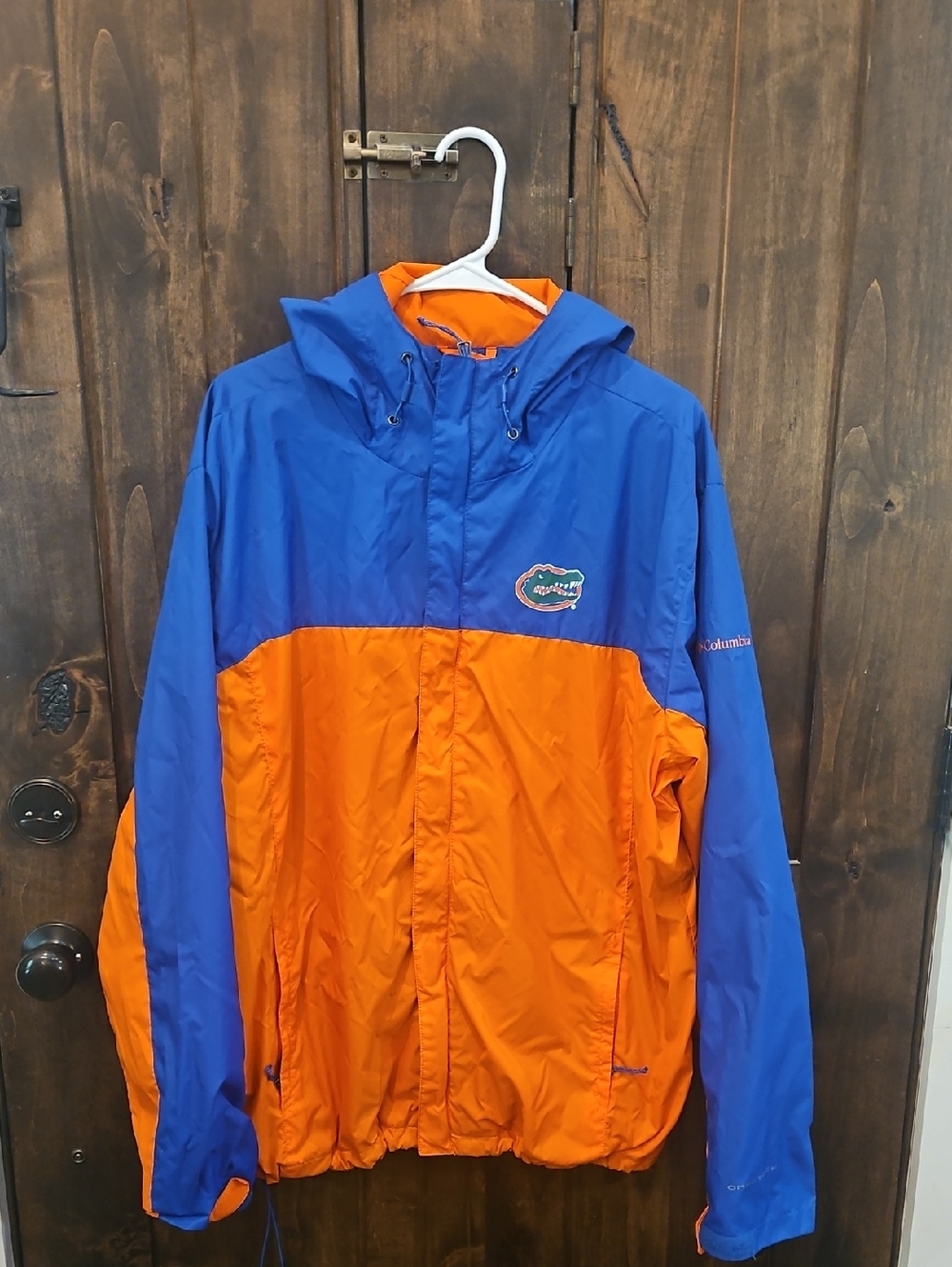 Columbia Blue and Orange Men's Windbreaker‎ Jacket